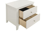 Selena 2-drawer Nightstand Cream White