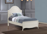 Dominique Twin Panel Bed Cream White