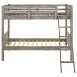 Ryder Twin Over Twin Bunk Bed Weathered Taupe