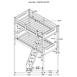 Littleton Wood Twin Over Twin Bunk Bed Espresso