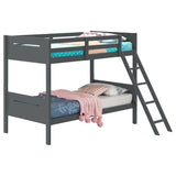 Littleton Wood Twin Over Twin Bunk Bed Espresso