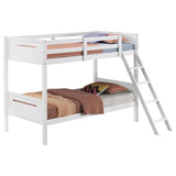 Littleton Wood Twin Over Twin Bunk Bed Espresso