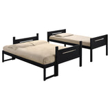 Littleton Wood Twin Over Full Bunk Bed Espresso