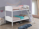 Arlo Twin Over Twin Bunk Bed with Ladder Espresso