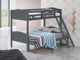 Arlo Twin Over Twin Bunk Bed with Ladder Espresso