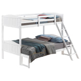 Arlo Twin Over Twin Bunk Bed with Ladder Espresso