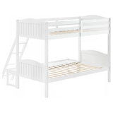 Arlo Twin Over Twin Bunk Bed with Ladder Espresso