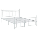 Canon Metal Slatted Headboard Platform Bed