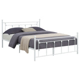 Canon Metal Slatted Headboard Platform Bed