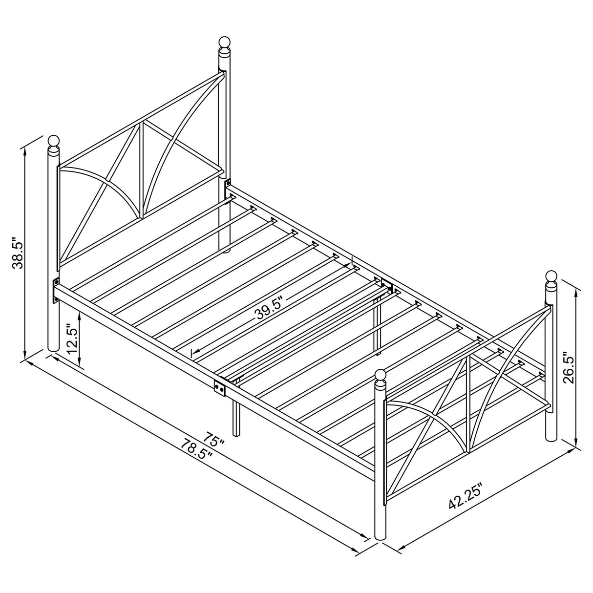 Hart  Platform Bed White