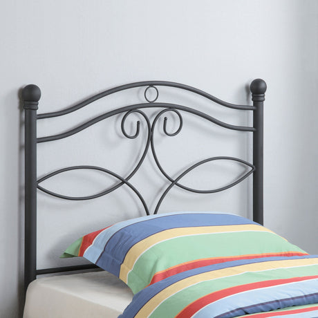 Callie Twin Metal Headboard Matte Black