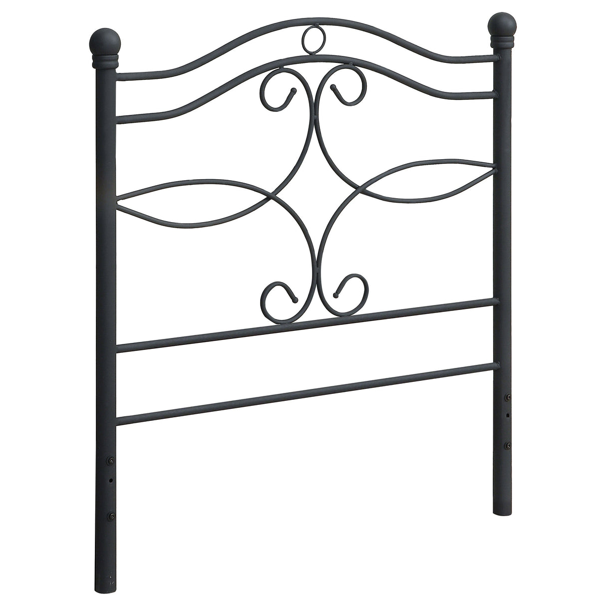 Callie Twin Metal Headboard Matte Black