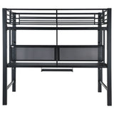 Avalon Full Workstation Loft Bed Black