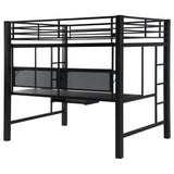 Avalon Full Workstation Loft Bed Black