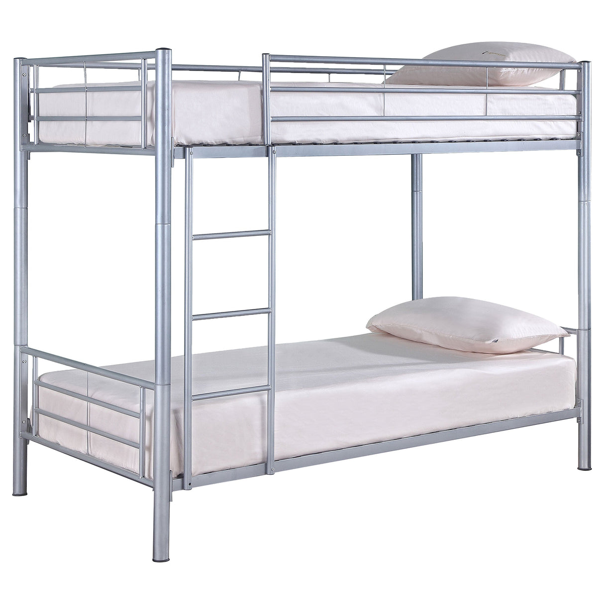 Hayward Twin Over Twin Bunk Bed Silver