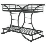 Stephan Twin Over Twin Bunk Bed Gunmetal