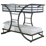 Stephan Twin Over Twin Bunk Bed Gunmetal