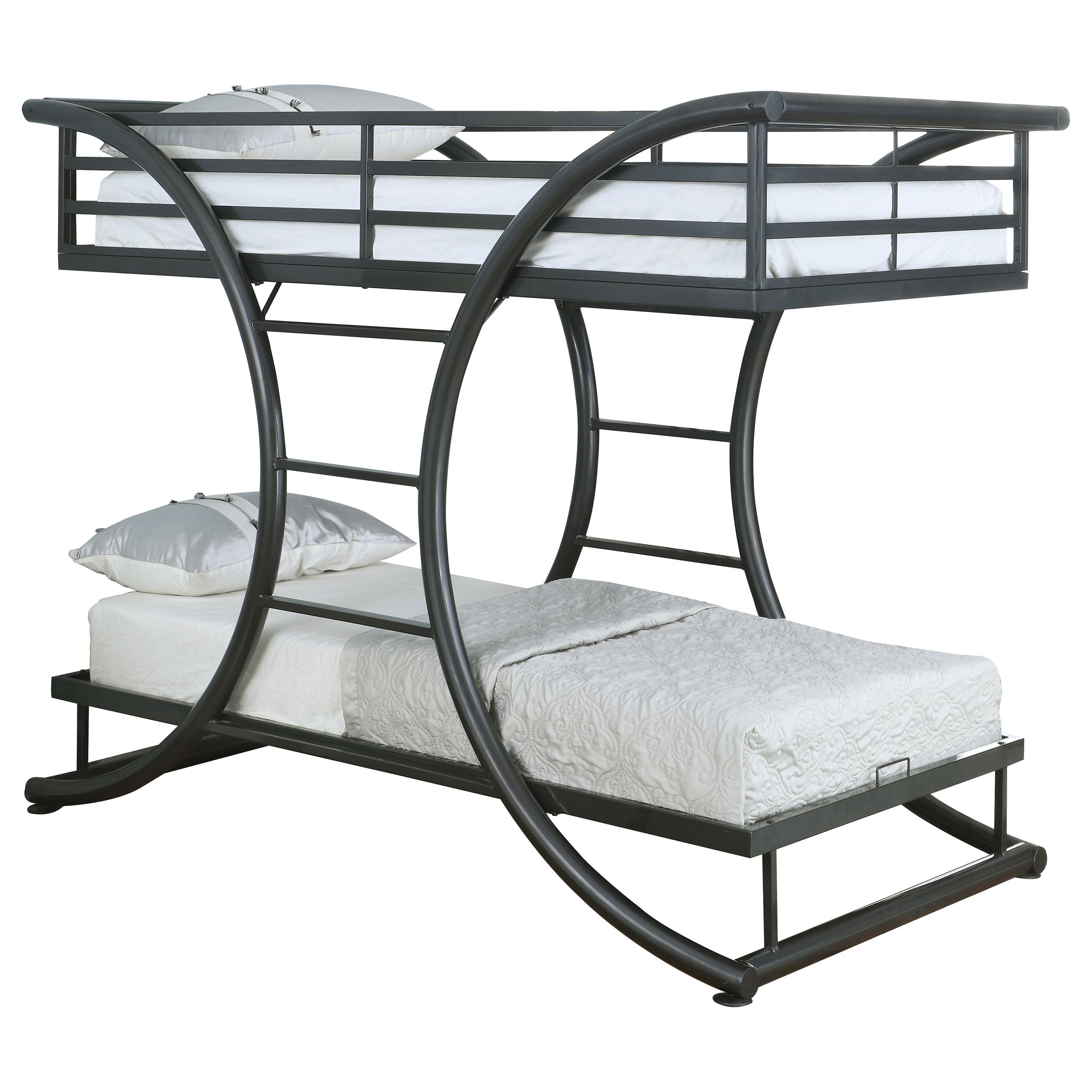 Stephan Twin Over Twin Bunk Bed Gunmetal