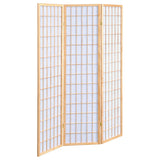 Carrie 3-panel Folding Screen Natural and White