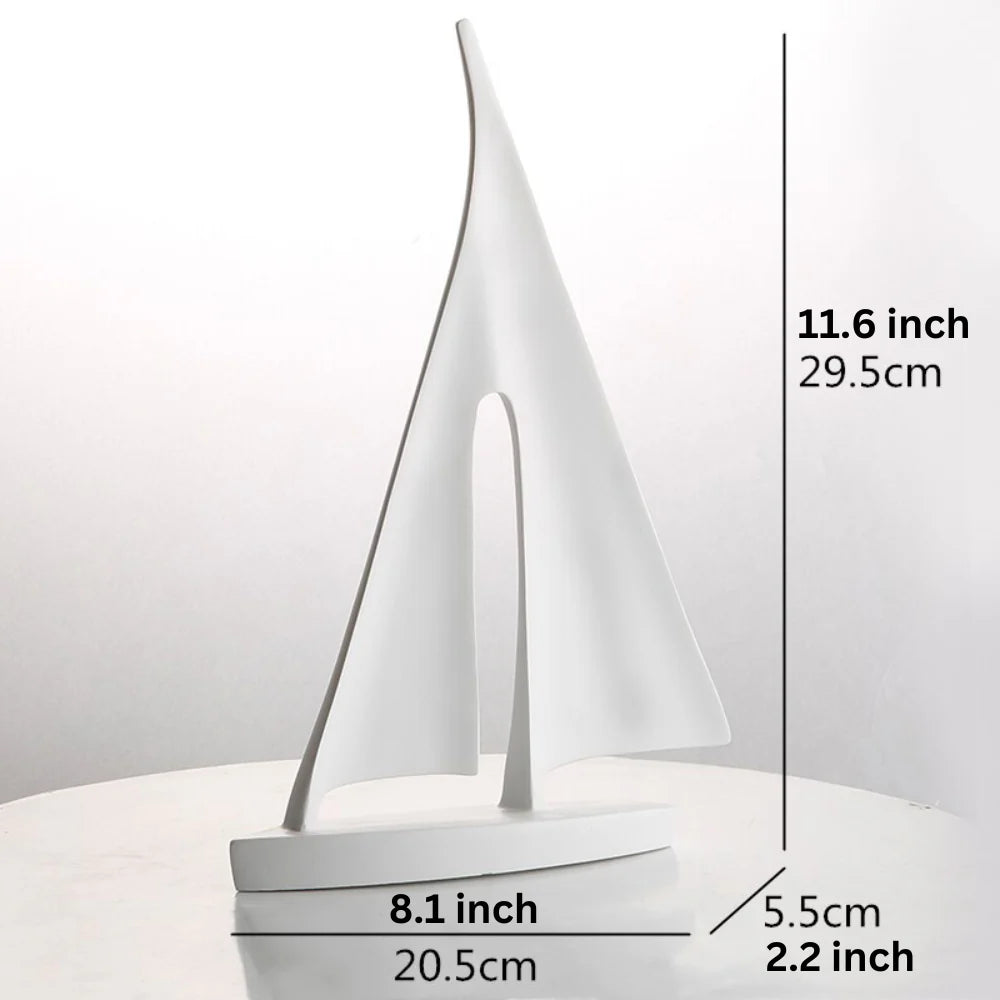 ArtZ® Nordic Abstract Sailboat Sculpture