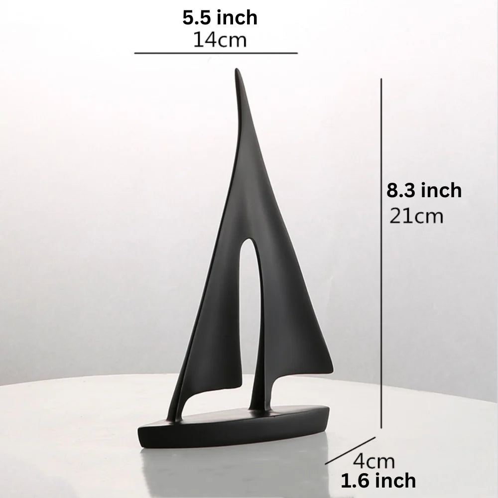 ArtZ® Nordic Abstract Sailboat Sculpture