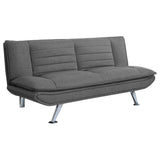 Julian Upholstered Sofa Bed with Pillow-top Seating Grey