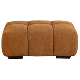 Camacho Rectangular Upholstered Tufted Ottoman Orange