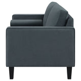 Gulfdale Cushion Back Upholstered Loveseat Dark Teal