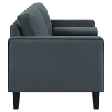 Gulfdale Cushion Back Upholstered Loveseat Dark Teal