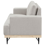 Kester Recessed Track Arm Loveseat Beige