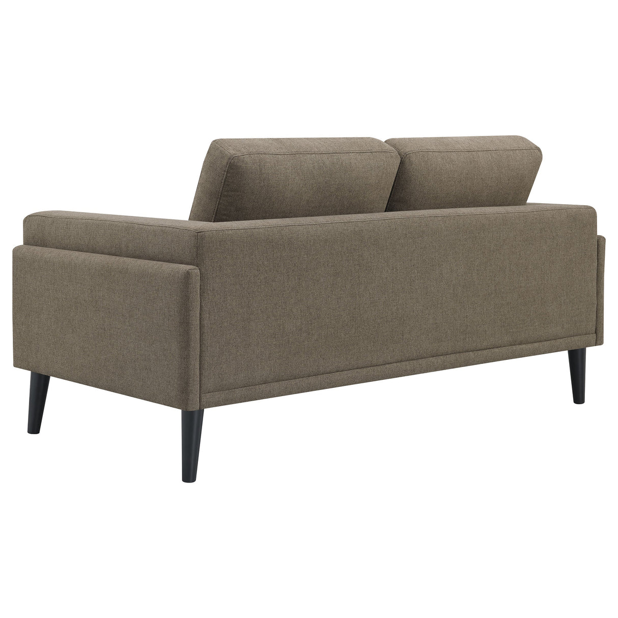 Rilynn Upholstered Track Arms Loveseat Brown