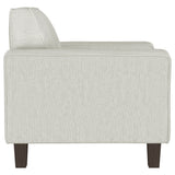 Deerhurst Upholstered Track Arm Tufted Accent Chair Greige