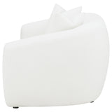 Isabella Upholstered Tight Back Loveseat White