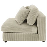 Blaine Upholstered Armless Chair Sand