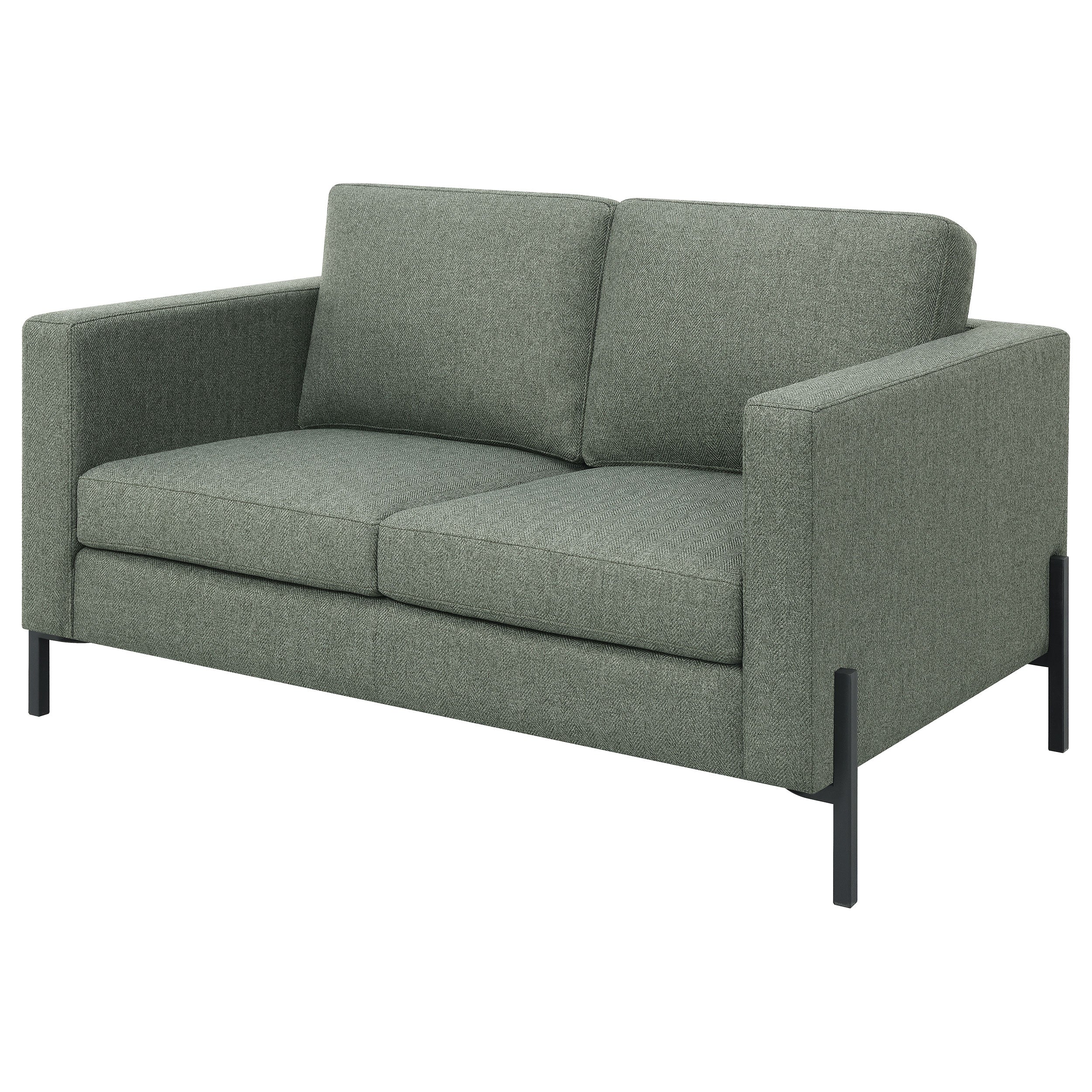 Tilly Upholstered Track Arms Loveseat Sage