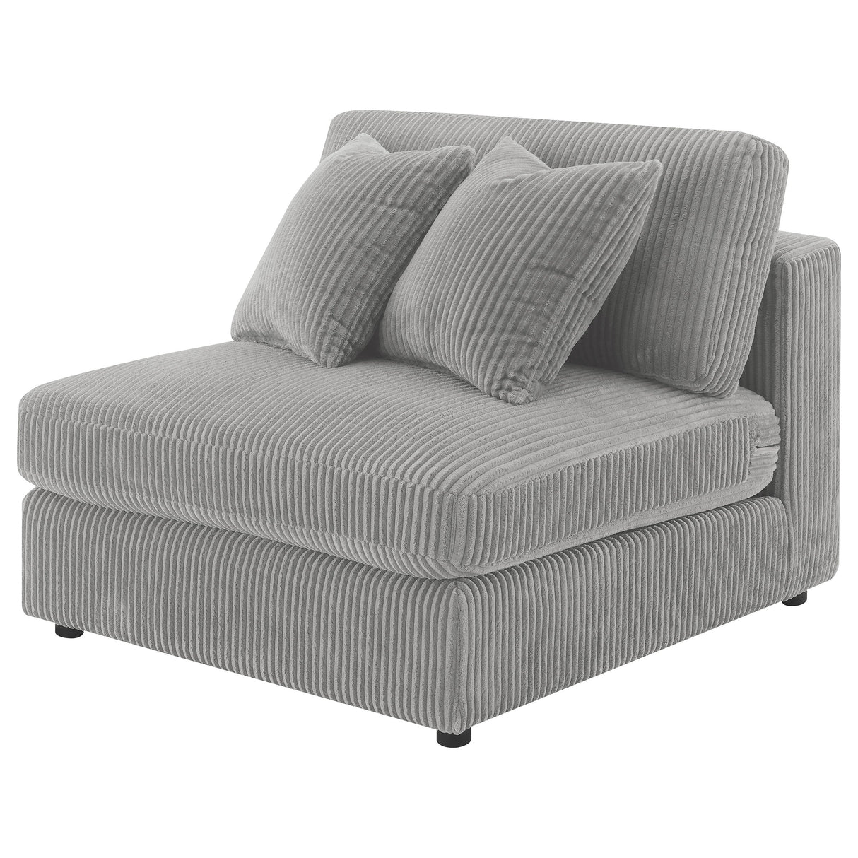 Blaine Upholstered Armless Chair Fog