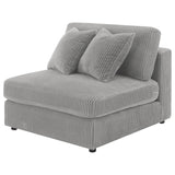 Blaine Upholstered Armless Chair Fog