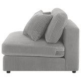 Blaine Upholstered Armless Chair Fog