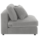 Blaine Upholstered Armless Chair Fog