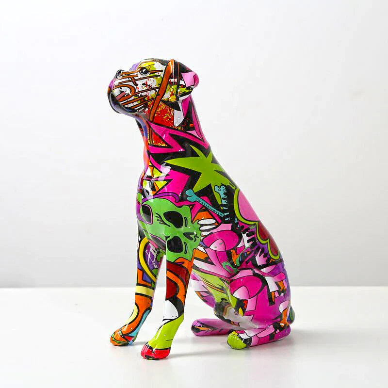 ArtZ® Boxer Nordic Painted Statue