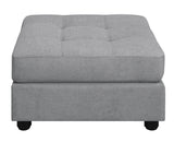 Claude Tufted Cushion Back Ottoman Dove