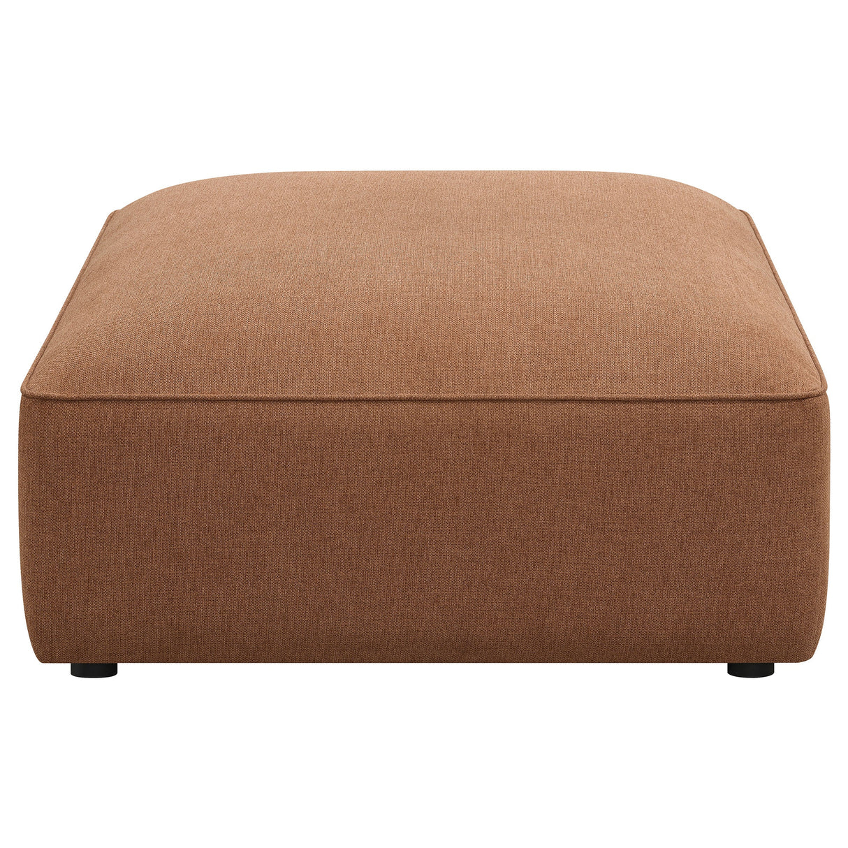 Jennifer Upholstered Ottoman Terracotta