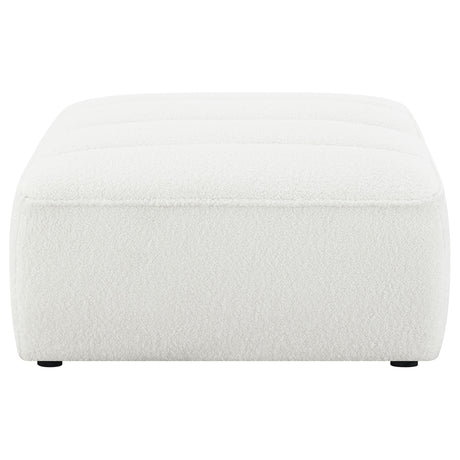 Sunny Upholstered Ottoman Natural