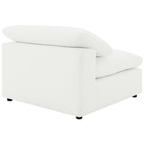 Raleigh Boucle Upholstered Armless Chair Ivory