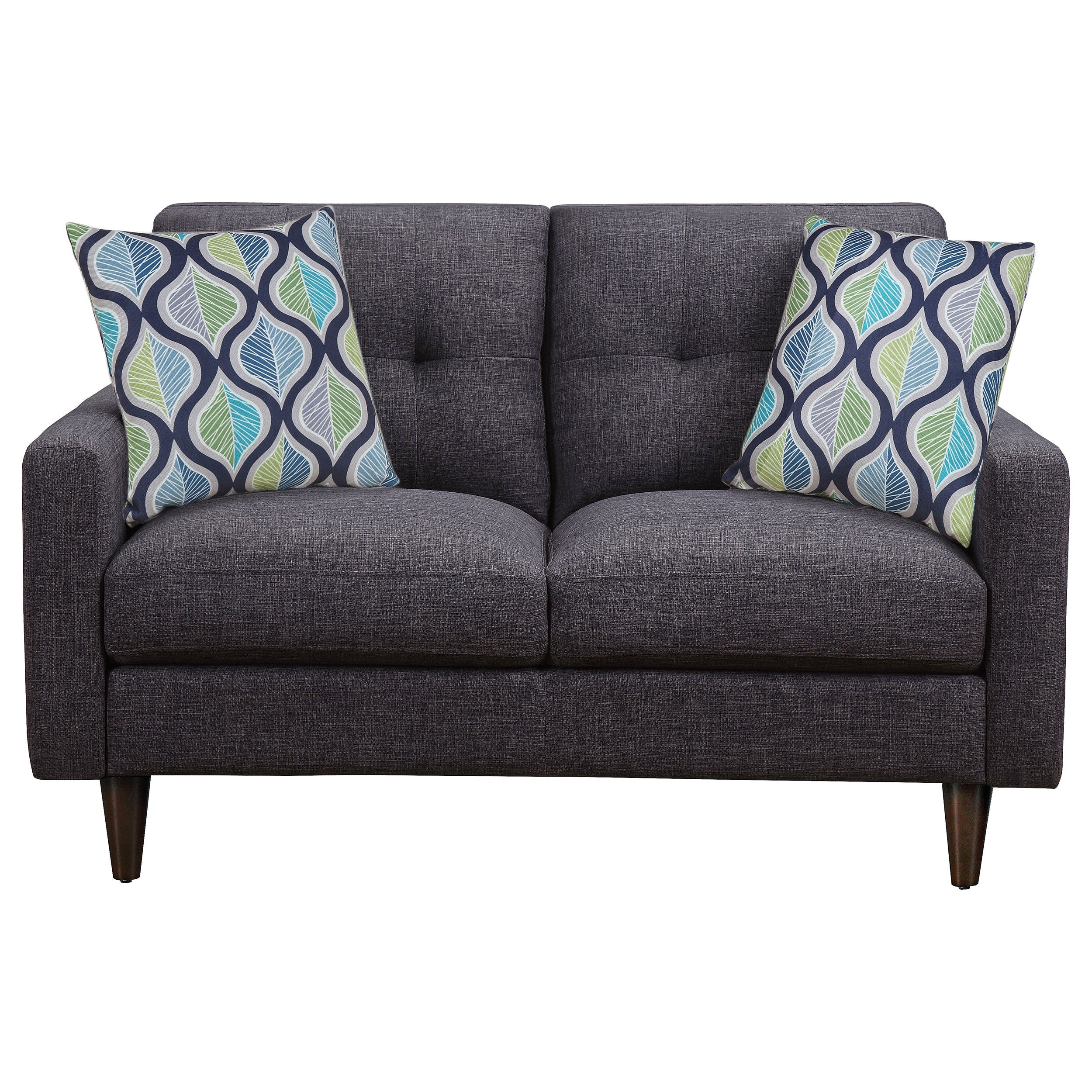 Watsonville Tufted Back Loveseat Grey