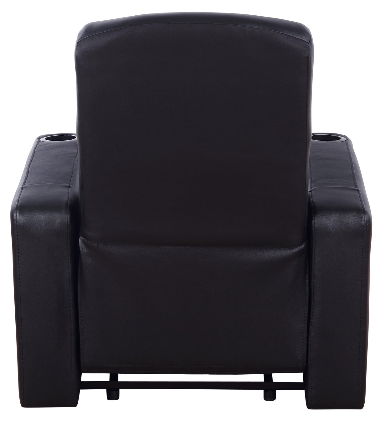 Cyrus Upholstered Recliner Living Room Set Black