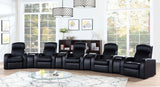 Cyrus Home Theater Upholstered Recliner Black