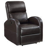 Grant Upholstered Power Recliner Chair Brown