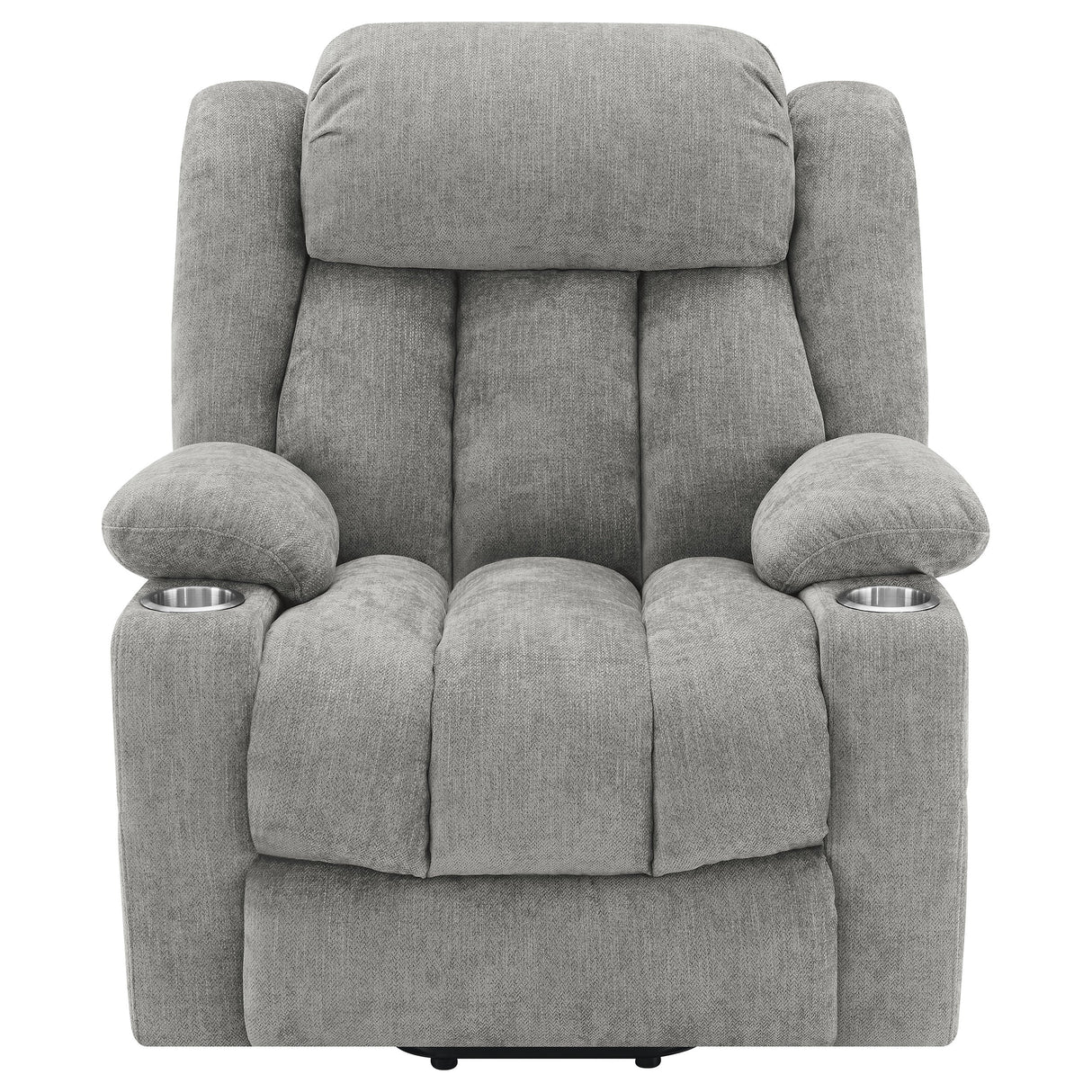 Houston Upholstered Power Lift Recliner Grey