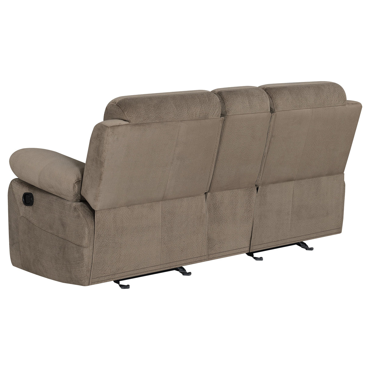 Myleene Glider Loveseat with Console Mocha